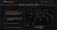 Desktop Screenshot of boxingcertification.com
